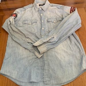 Denim Polo Shirt